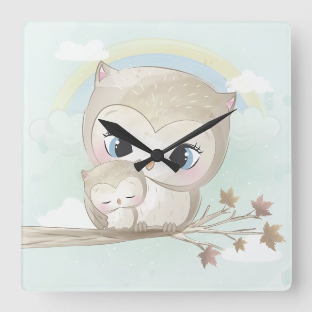 Reloj Cuadrado Bonito (Anverso)