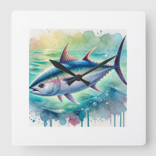 Reloj Cuadrado Bonito del Norte 060924AREF137 - Watercolor