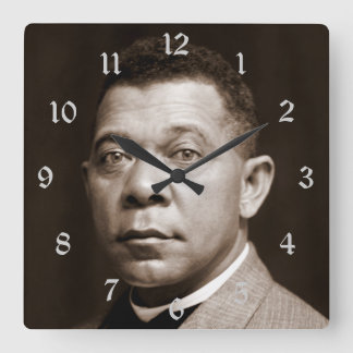 Reloj Cuadrado Booker T Washington African American Educator Squa