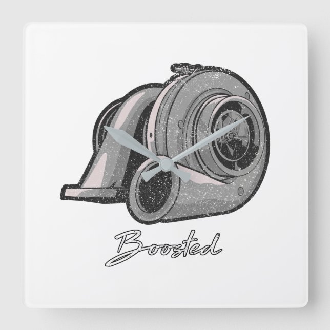 Reloj Cuadrado Boosted Turbo Tuning (Anverso)