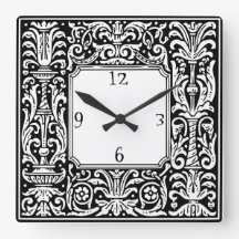 Borde geométrico botánico Art Nouveau