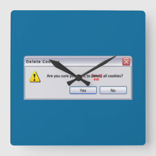 Reloj Cuadrado Borrar cookies