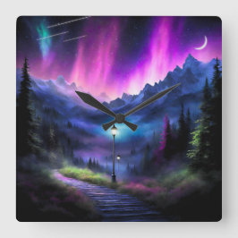 Reloj Cuadrado Bosque encantado