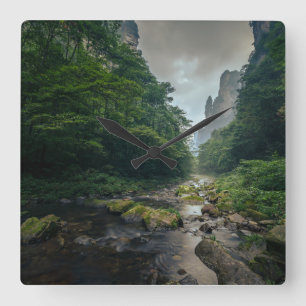 Reloj Cuadrado Bosques   Parque forestal nacional Zhangjiajie