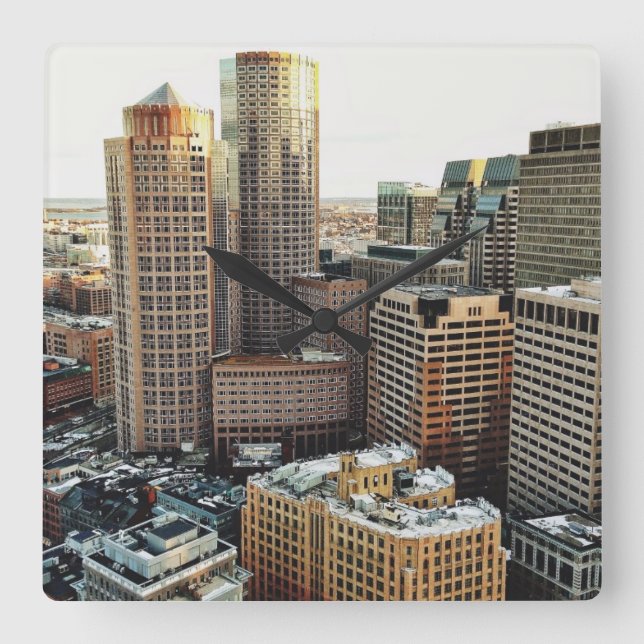 Reloj Cuadrado Boston view (Anverso)