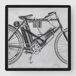 Reloj Cuadrado Bouilly Motorcycle, 1895