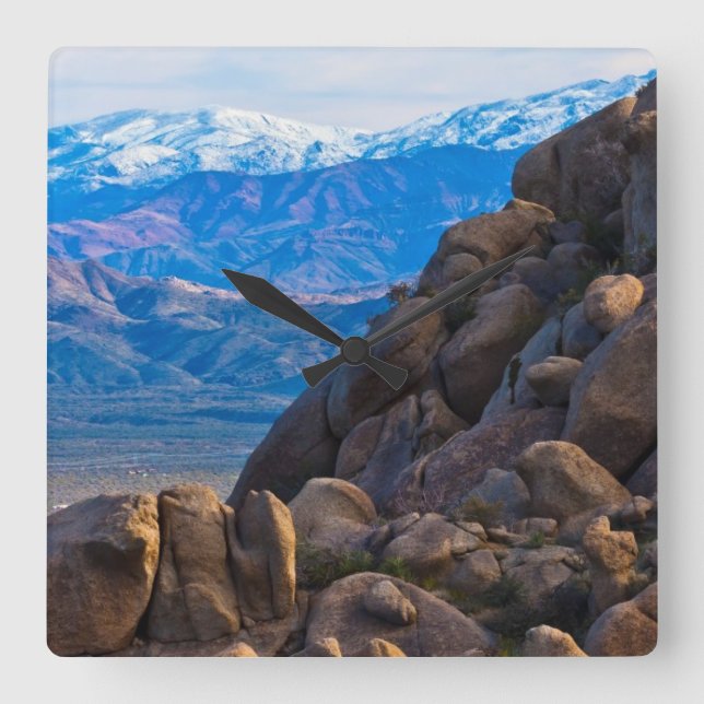 Reloj Cuadrado Boulders and Mountains (Anverso)