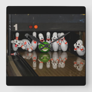 Reloj Cuadrado Bowling