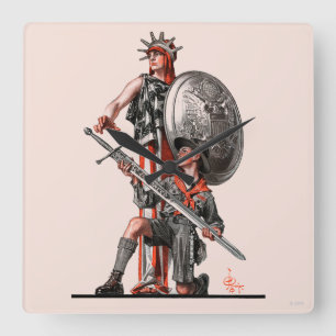 Reloj Cuadrado Boy Scout y Liberty