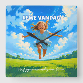 Reloj Cuadrado BRAAI Meme Afrikaans Saffa Expat Afrikaanse Humor