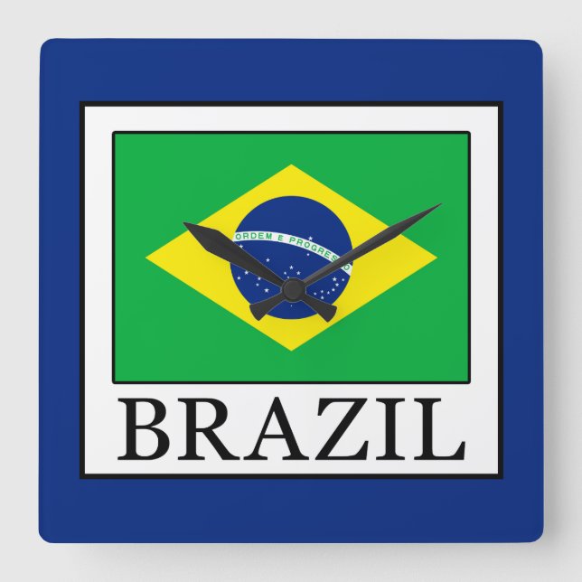 Reloj Cuadrado Brasil (Anverso)