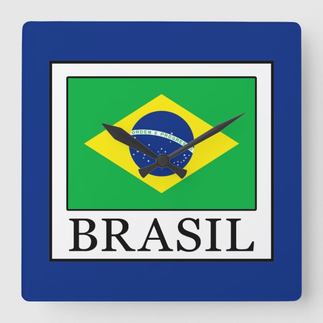 Reloj Cuadrado Brasil (Anverso)