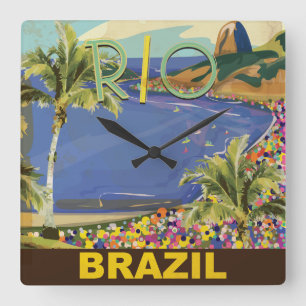 Reloj Cuadrado Brasil - Río de Janeiro
