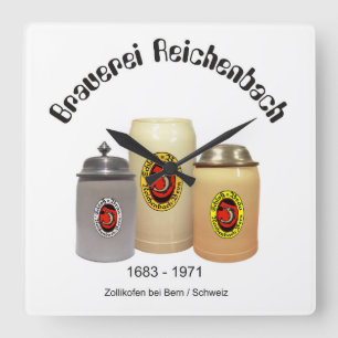 Reloj Cuadrado Brauerei Reichenbach Zollikofen Uhr