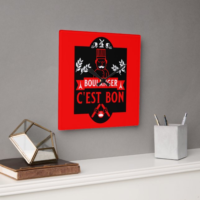 Reloj Cuadrado Bread (Oficina)