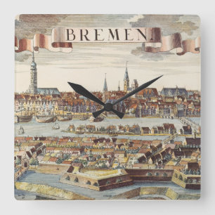 Reloj Cuadrado Bremen, Alemania, 1719
