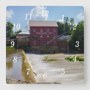 Reloj Cuadrado Bridgeton Mill Wall Clock