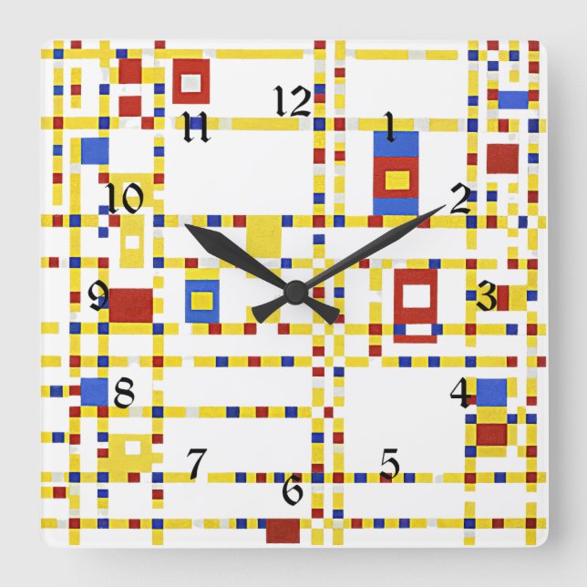 Reloj Cuadrado Broadway Boogie Woogie (Anverso)