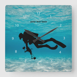 Reloj Cuadrado Buceo con escafandra