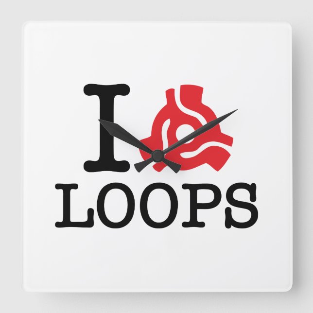 Reloj Cuadrado Bucles del adaptador I 45 (Anverso)