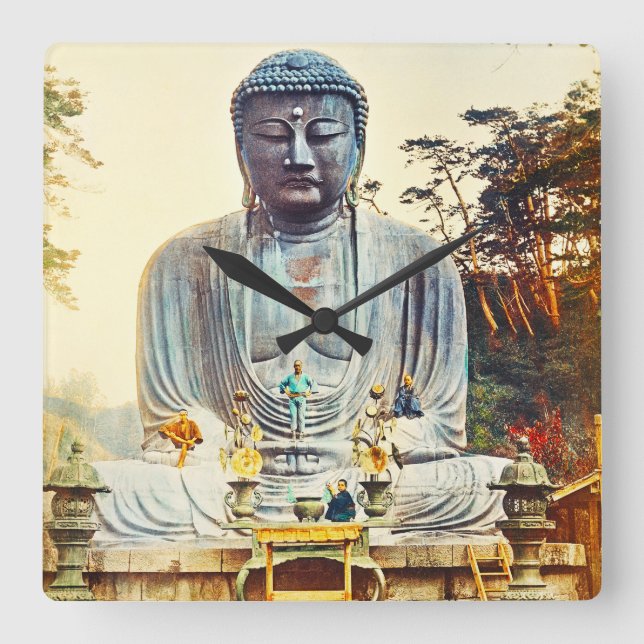 Reloj Cuadrado Buda en Kamakura (Anverso)