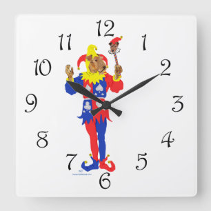Reloj Cuadrado Buena suerte Airedale Terrier