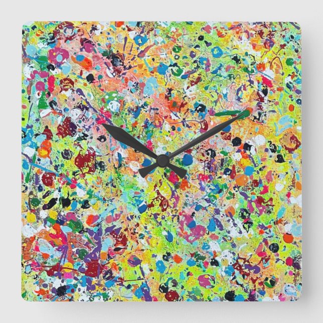 Reloj Cuadrado Buenos días Sunshine Wall Clock (Anverso)