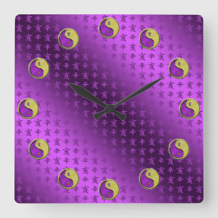 Reloj Cuadrado Buey de Metal