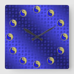 Reloj Cuadrado Buey de Metal