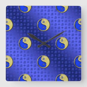Reloj Cuadrado Buey de Metal