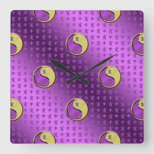 Reloj Cuadrado Buey de Metal