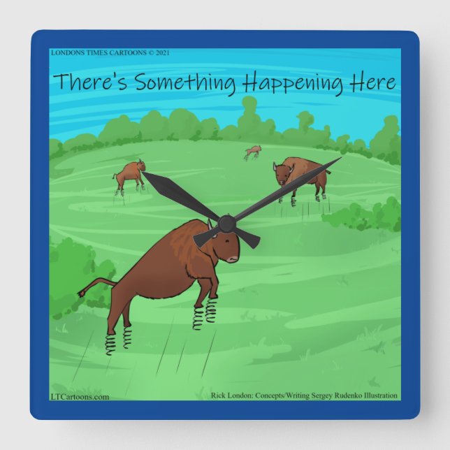 Reloj Cuadrado Buffalo Springfield Para Lo Que Vale La Pena Cómic (Anverso)