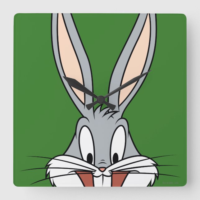 Reloj Cuadrado BUGS BUNNY™ Cara sonriente (Anverso)