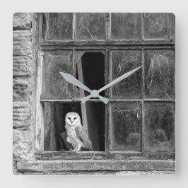 Reloj Cuadrado búho de Barn