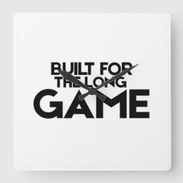 Reloj Cuadrado Built For The Long Game Minimalist Square Clock