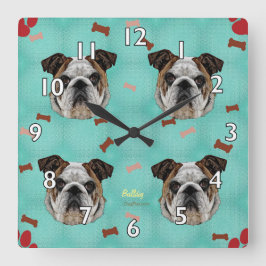 Reloj Cuadrado Bulldog