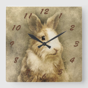 Reloj Cuadrado Bunny Rabbit