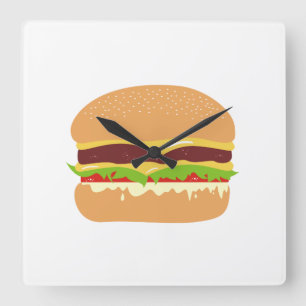 Reloj Cuadrado Burger