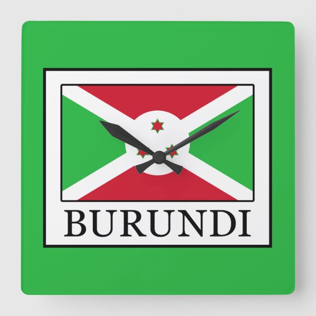 Reloj Cuadrado Burundi (Anverso)