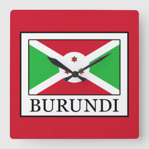 Reloj Cuadrado Burundi