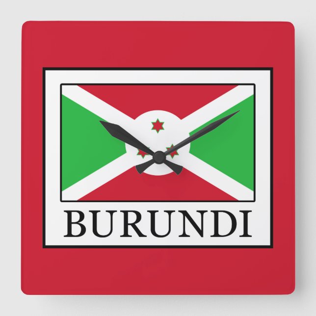 Reloj Cuadrado Burundi (Anverso)