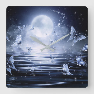 Reloj Cuadrado Butterfly Wall Clock