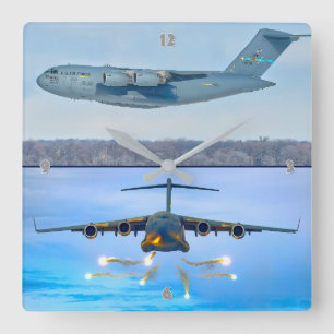 RELOJ CUADRADO C-17 GLOBEMASTER III