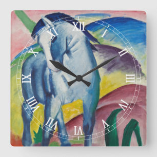 Reloj Cuadrado Caballo Azul de Franz Marc, Arte Antiguo