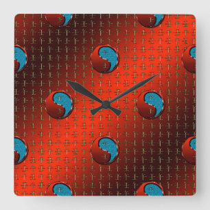 Reloj Cuadrado Caballo de Agua