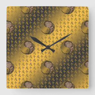 Reloj Cuadrado Caballo de Tierra
