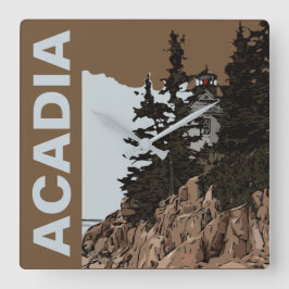 RELOJ CUADRADO CABEZA DE BASS HARBOR