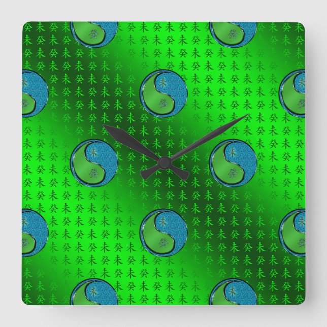 Reloj Cuadrado Cabra de Agua (Anverso)