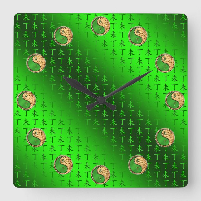 Reloj Cuadrado Cabra de Fuego (Anverso)