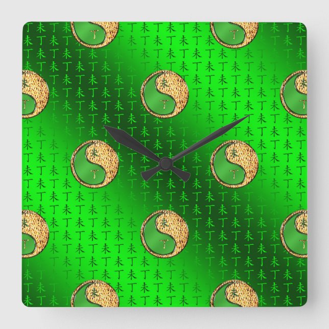 Reloj Cuadrado Cabra de Fuego (Anverso)